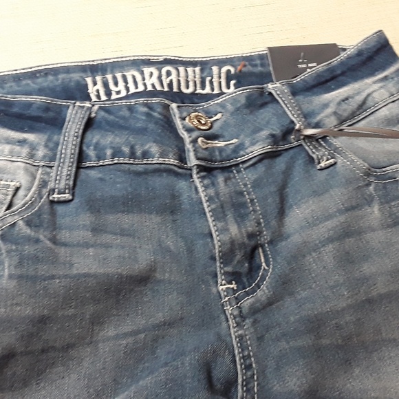 Hydraulic Lift and Crop Sz 6 Denim Jeans Contour - Picture 2 of 8
